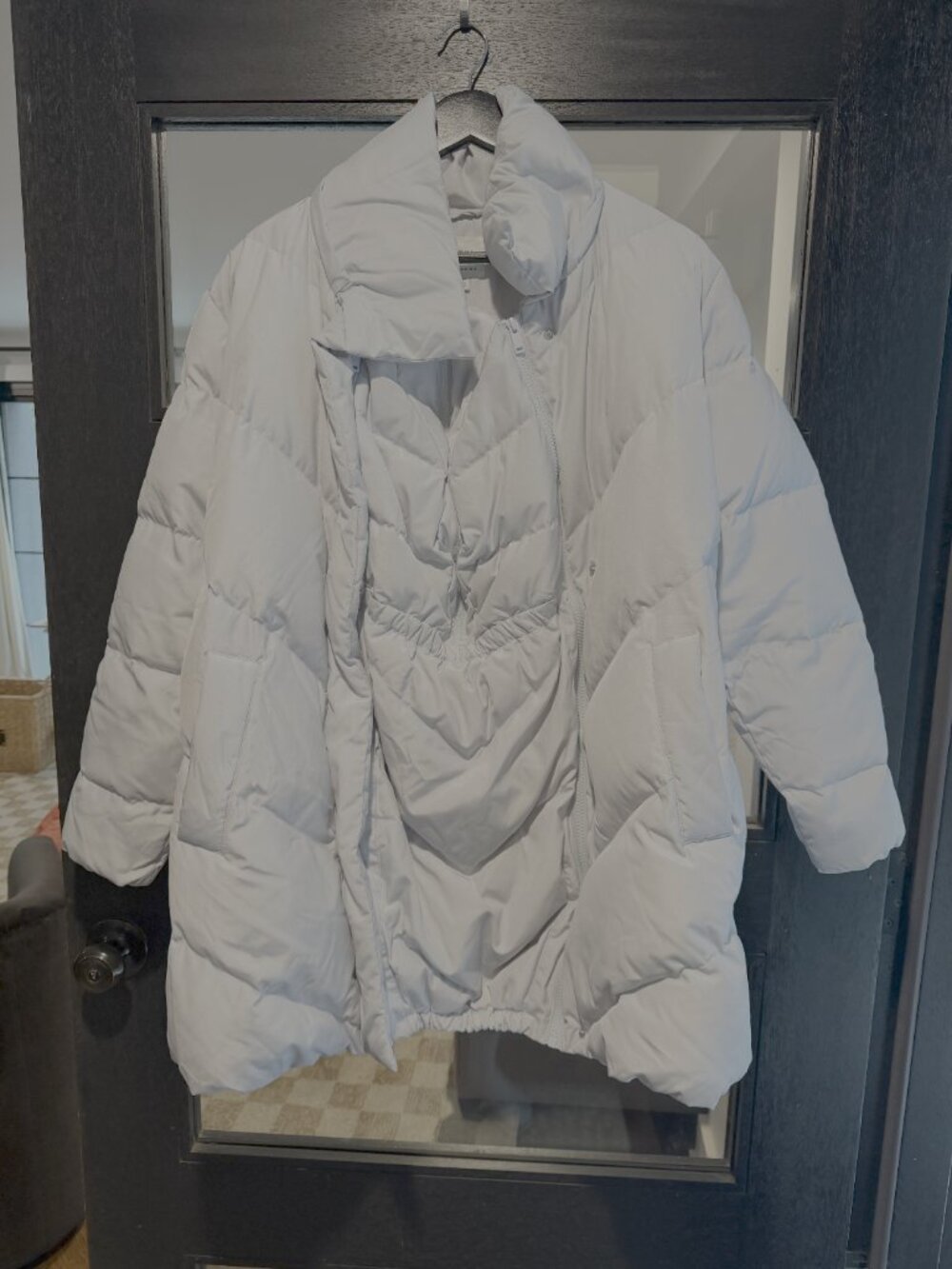 Seraphine Maternity & Babywearing Puffa Coat | Ice Blue | Size 6